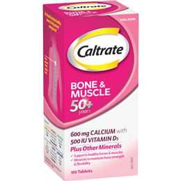 Bone & Muscle 50 Plus With Calcium & Vitamin D3