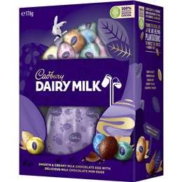 Cadbury Dairy Milk Chocolate Easter Eggs Gift Box 176g