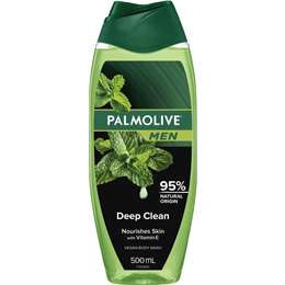 Palmolive Mens Deep Clean Shower Gel 500ml Woolworths Image