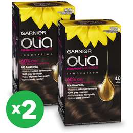 hair woolworths colouring colour olia bundle garnier x2 dark brown