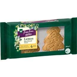 Free From Gluten Lemon Shortbread Tree Cookies