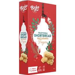 Traditional Shortbread Macadamia Fingers