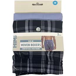 Mens Woven Boxer Medium