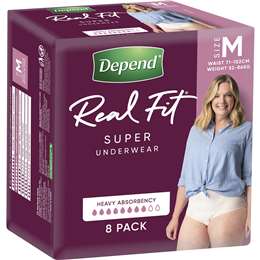 Real Fit Super Incontinence Underwear For Women Medium