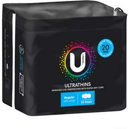 Ultrathin Pads Regular With Wings