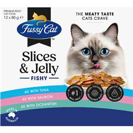 Fishy Slices & Jelly Wet Cat Food