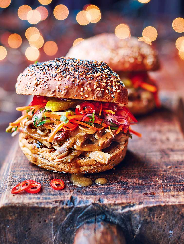 Turkey Sloppy Joes, Tasty Slaw With Gherkins & Chilli, Homemade BBQ
