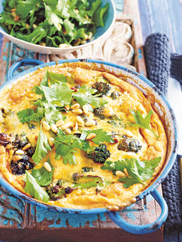 Jamie's Stilton & Sprouting Broccoli Frittata Recipe Woolworths