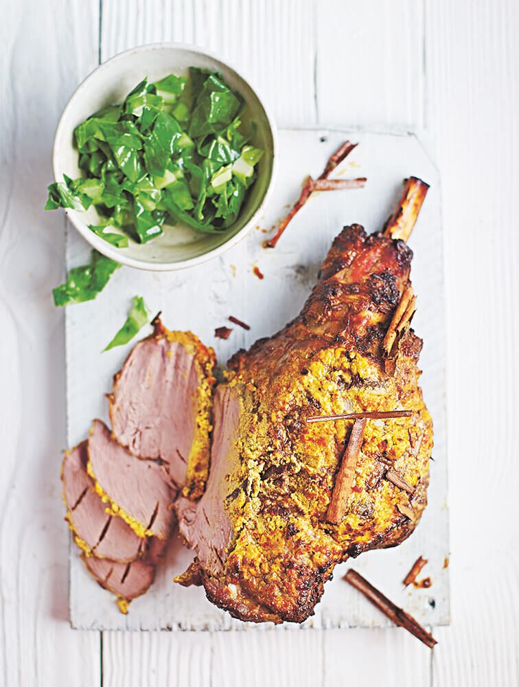 Jamie's Roasted Aussie Leg Of Lamb With Spiced Yoghurt Crust Recipe