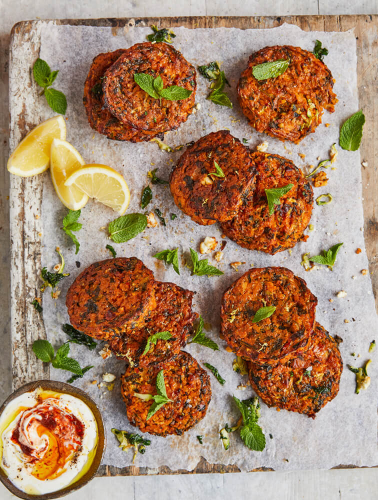 Jamie's Feta, Zucchini & Spinach Cakes Recipe Woolworths