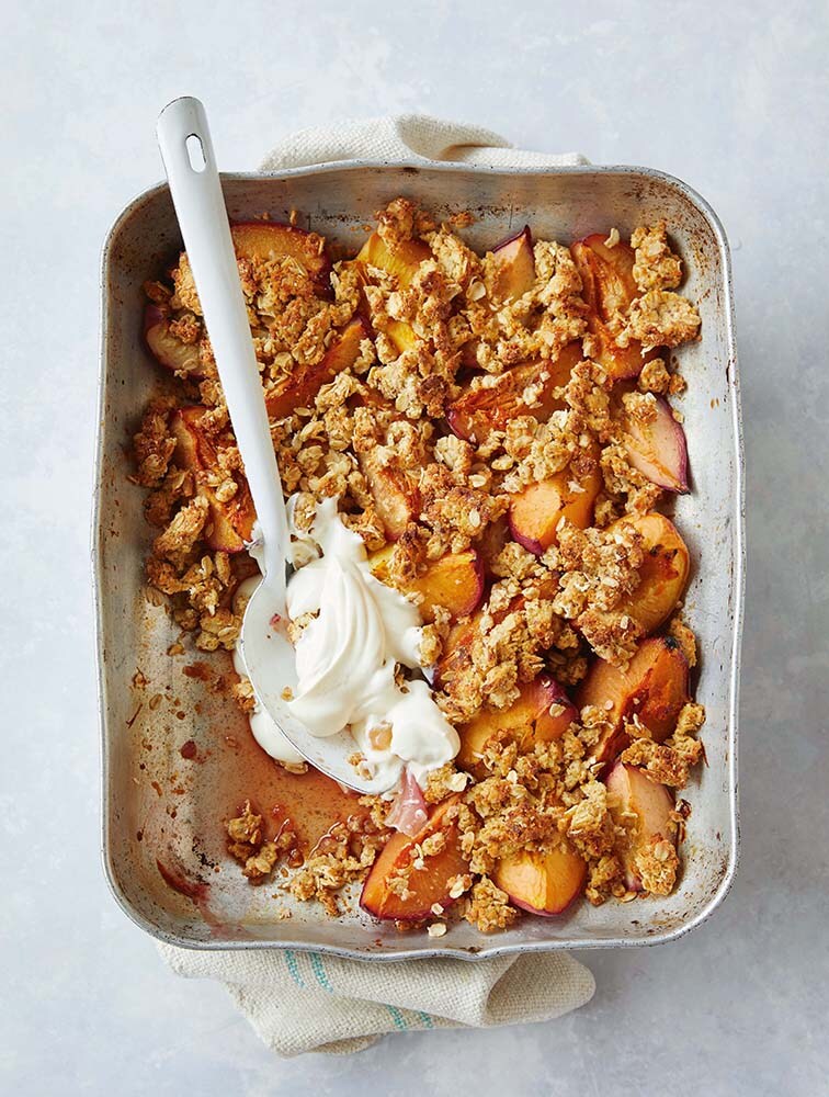 Jamie's Stone Fruit Crumble With Orange & Honey Recipe Woolworths