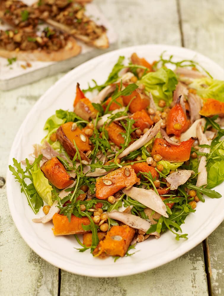 Jamie's Chicken & Asparagus Fricassee With Lettuce, Dill, Egg & Lemon