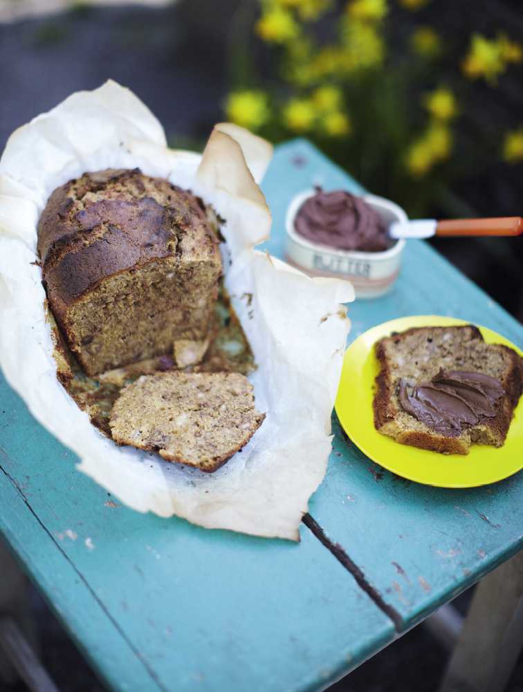 Jamie’s Walnut & Banana Bread With Naughty Chocolate Orange Butter
