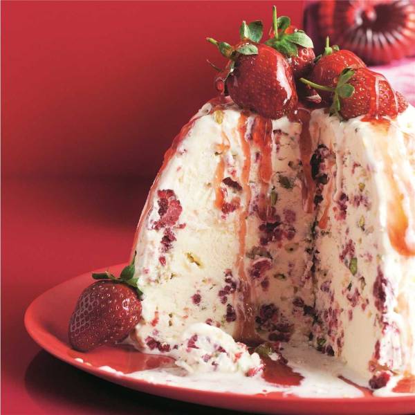 Raspberry & Pistachio Ice-Cream Pudding Recipe | Woolworths